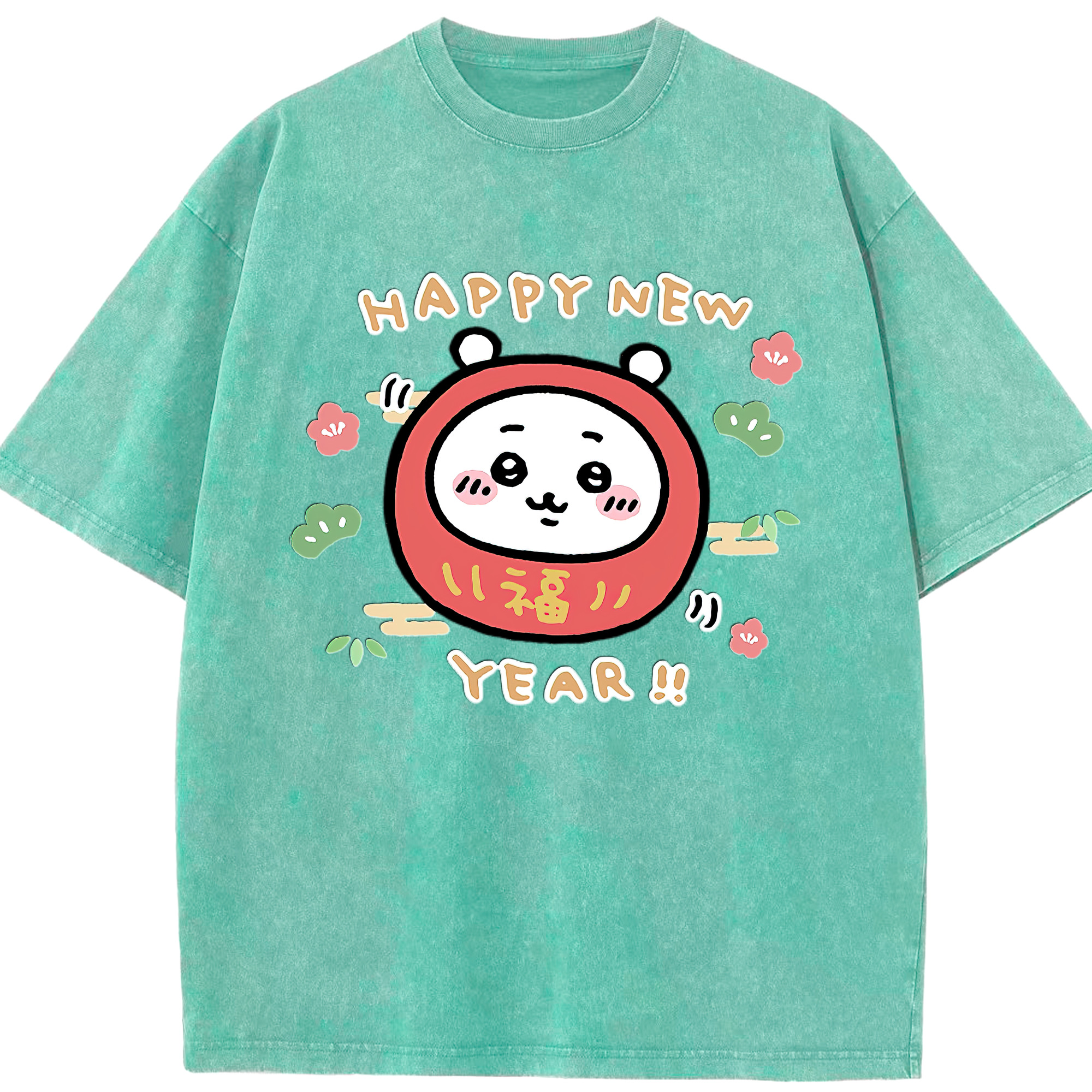 （画像用） ちいかわ ちいかわ Chii-kawa chiikawa 綿100% ヴィンテージ風 半袖Tシャツ（フロントプリント）